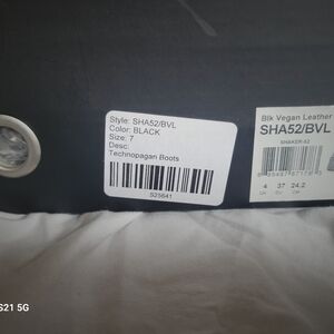 Technopagan Black Vegan Leather Boots Never Worn